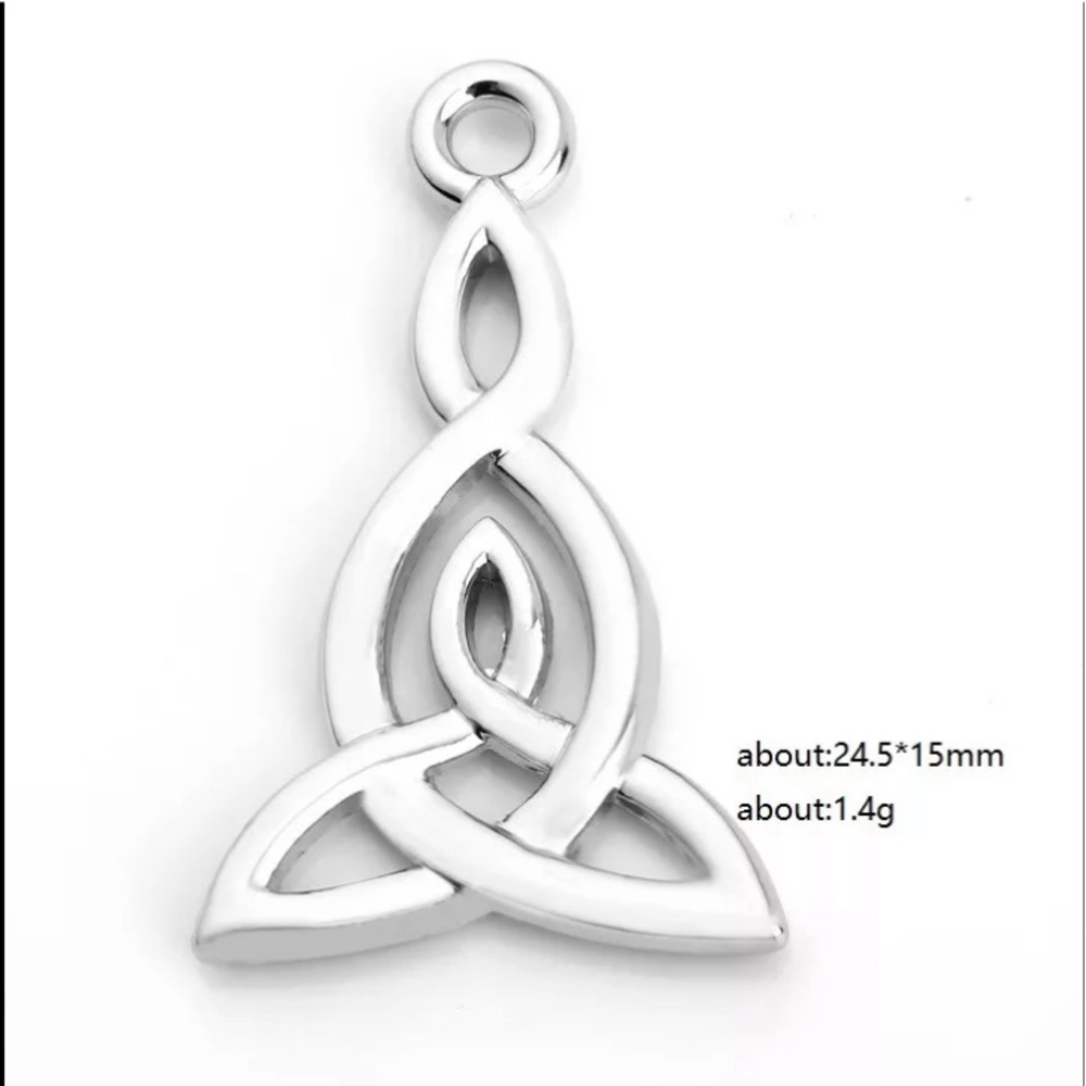 Celtic knot necklace Silver plated irish celtic knot mother & daughter necklace - Picture 6 of 9